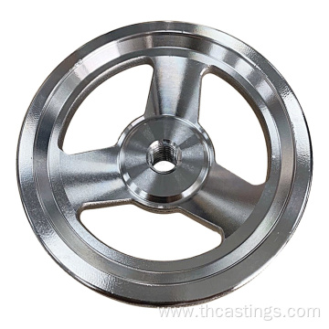 Hand wheel of cast iron chrome hand wheel